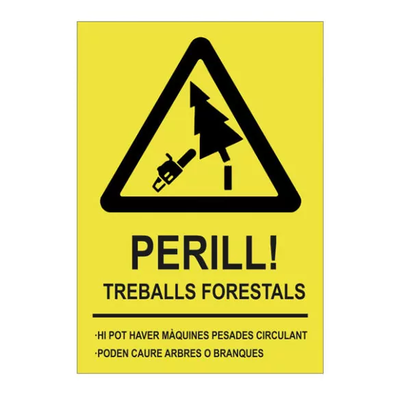 cartell perill treballs forestals