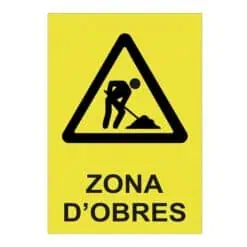 cartell zona obres