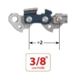 Cadena 3/8 bajo perfil