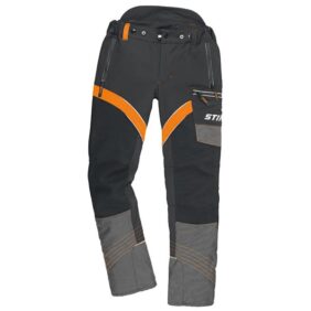 Pantalones de uso profesional con protección anticortes de motosierra:  Pantalones profesionales y cómodos para motosierra - Oleo-Mac