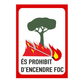 cartell prohibit encendre foc